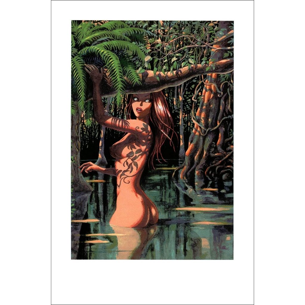 Sérigraphie Djinn - La Baignade - principal