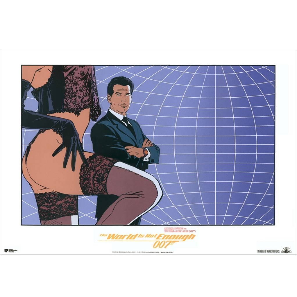 Sérigraphie Largo Winch - Hommage James Bond - World is not enough - principal