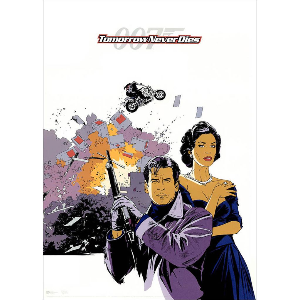 Sérigraphie Largo Winch - Hommage James Bond - Tomorrow never dies - principal