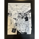 Sérigraphie Largo Winch - Hommage au champagne Moët & Chandon - Version N&B - principal