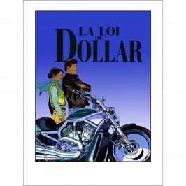 Sérigraphie La loi du dollar - Version avec titre