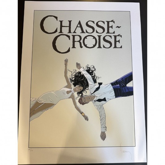 Sérigraphie Largo Winch - Chassé Croisé - Version normale - principal