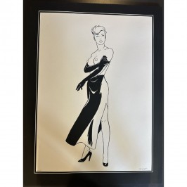Sérigraphie Pin-up - Version N&B