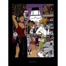 Sérigraphie Lady Paname - Bords Noirs Mat - principal