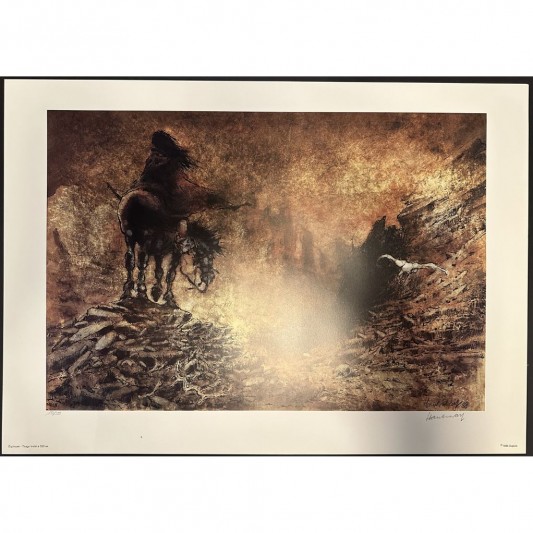 Tirage Offset - Laïyna à cheval - principal