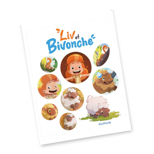 Planche de stickers Liv et Bivonche - principal