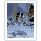 Digigraphie Lucky Luke - Galop dans la neige - principal