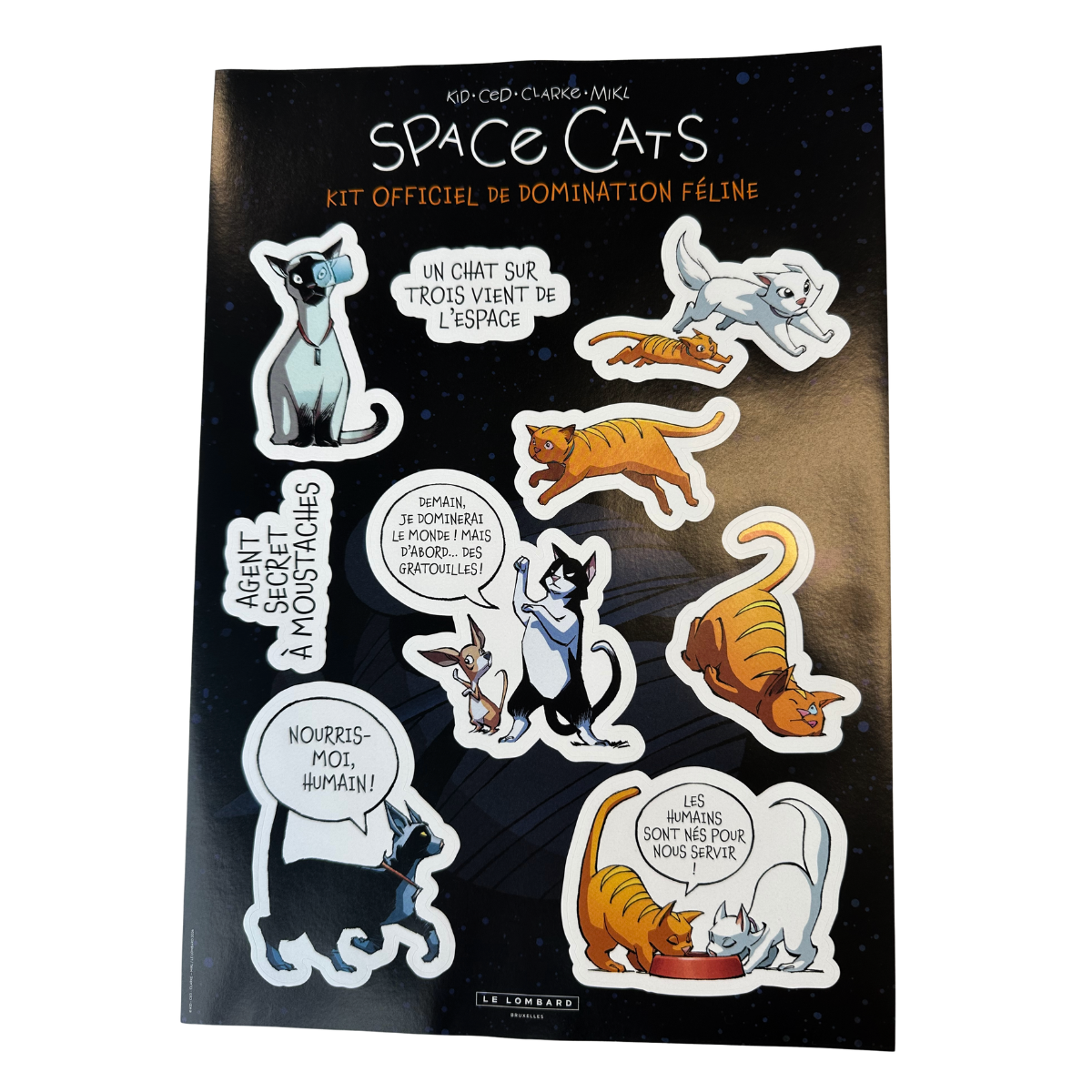 Planche de stickers Space Cats - principal