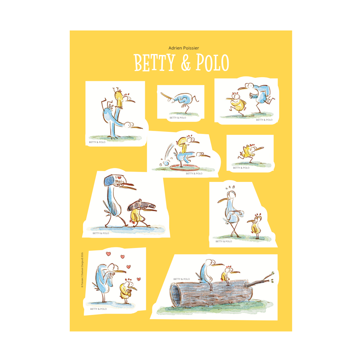 Planche de sticker Betty et Polo T2 - principal