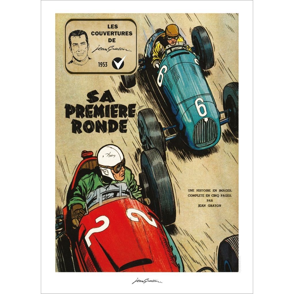 Affiche Jean Graton - 70 ans Michel Vaillant 1953- n°1 - principal