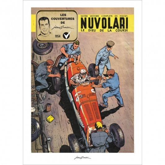 Affiche Jean Graton - 70 ans Michel Vaillant 1954 - n°2 - principal
