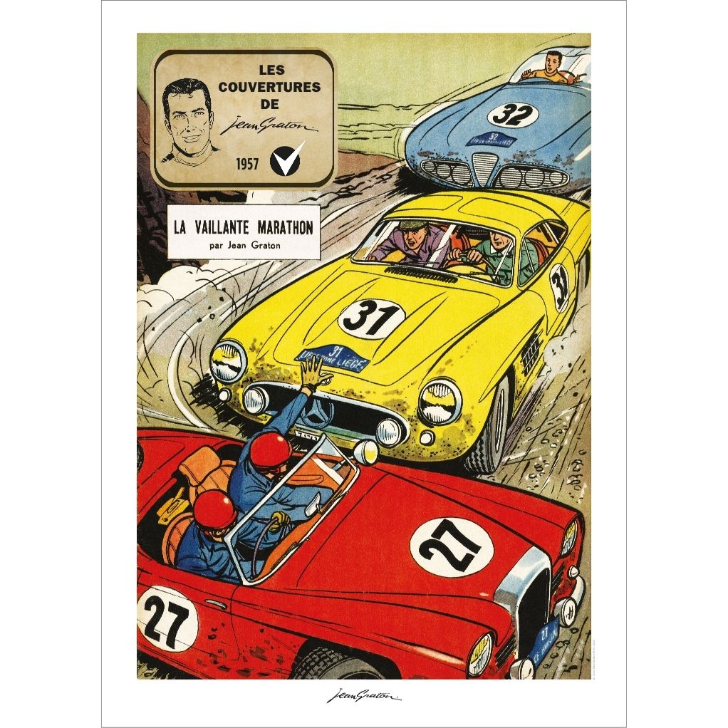 Affiche Jean Graton - 70 ans Michel Vaillant 1957 - n°5 - principal