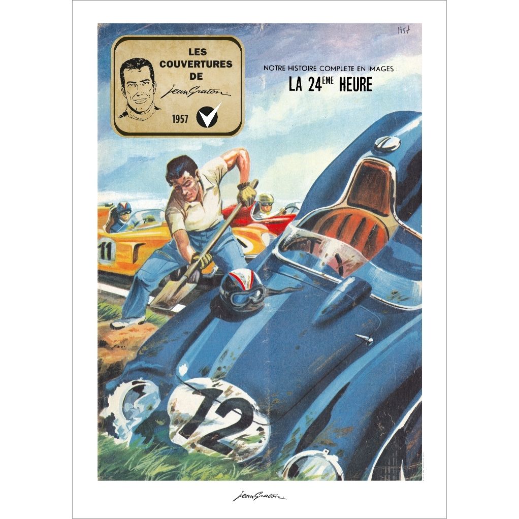 Affiche Jean Graton - 70 ans Michel Vaillant 1957- n°6 - principal