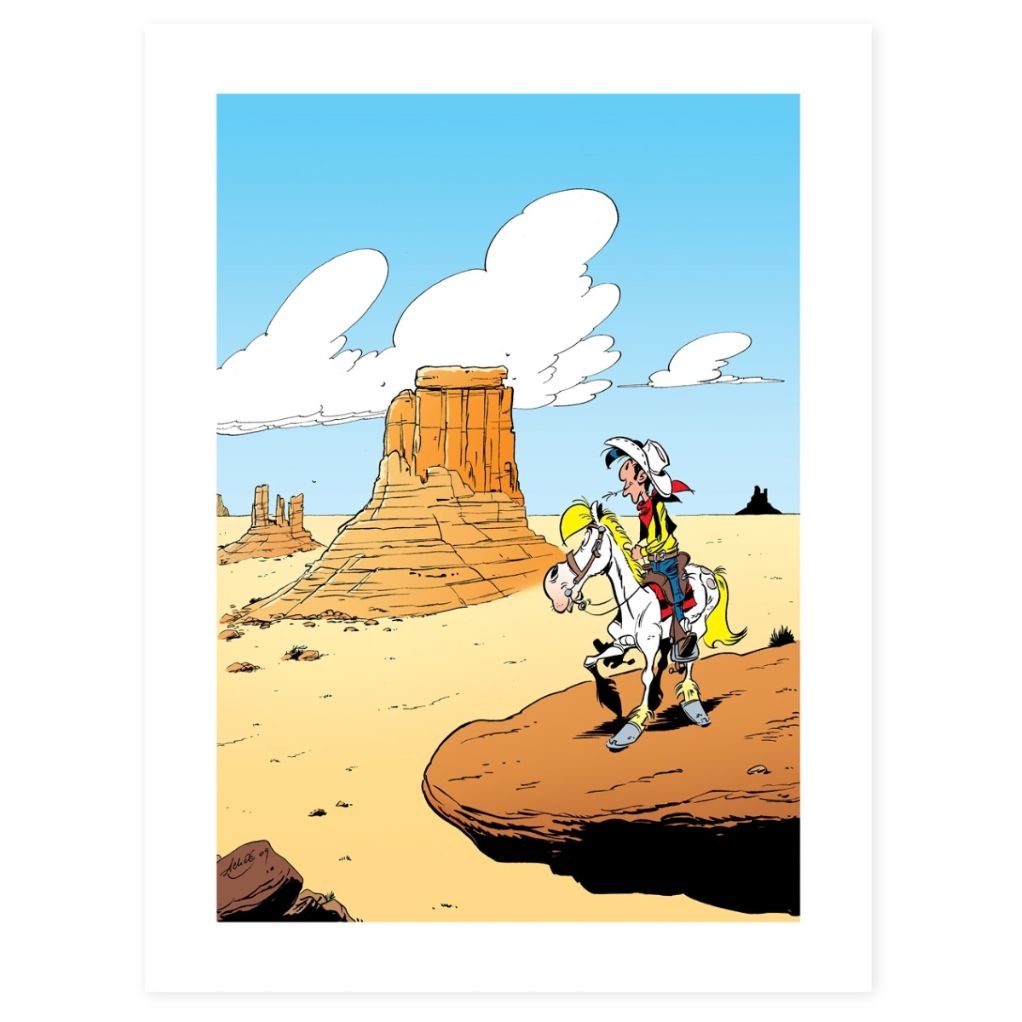 Tirage Canyon Apache Lucky Luke exclusivité 9e Store - principal
