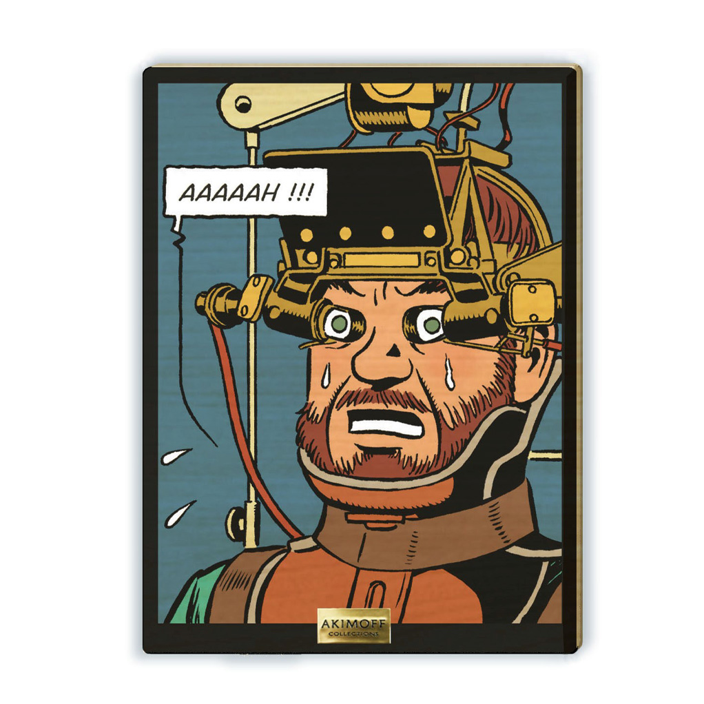 PLAQUE DE MARBRE collection Blake et Mortimer avec Gray et Nazir (20x20cm) EUR 105,00 - FR
