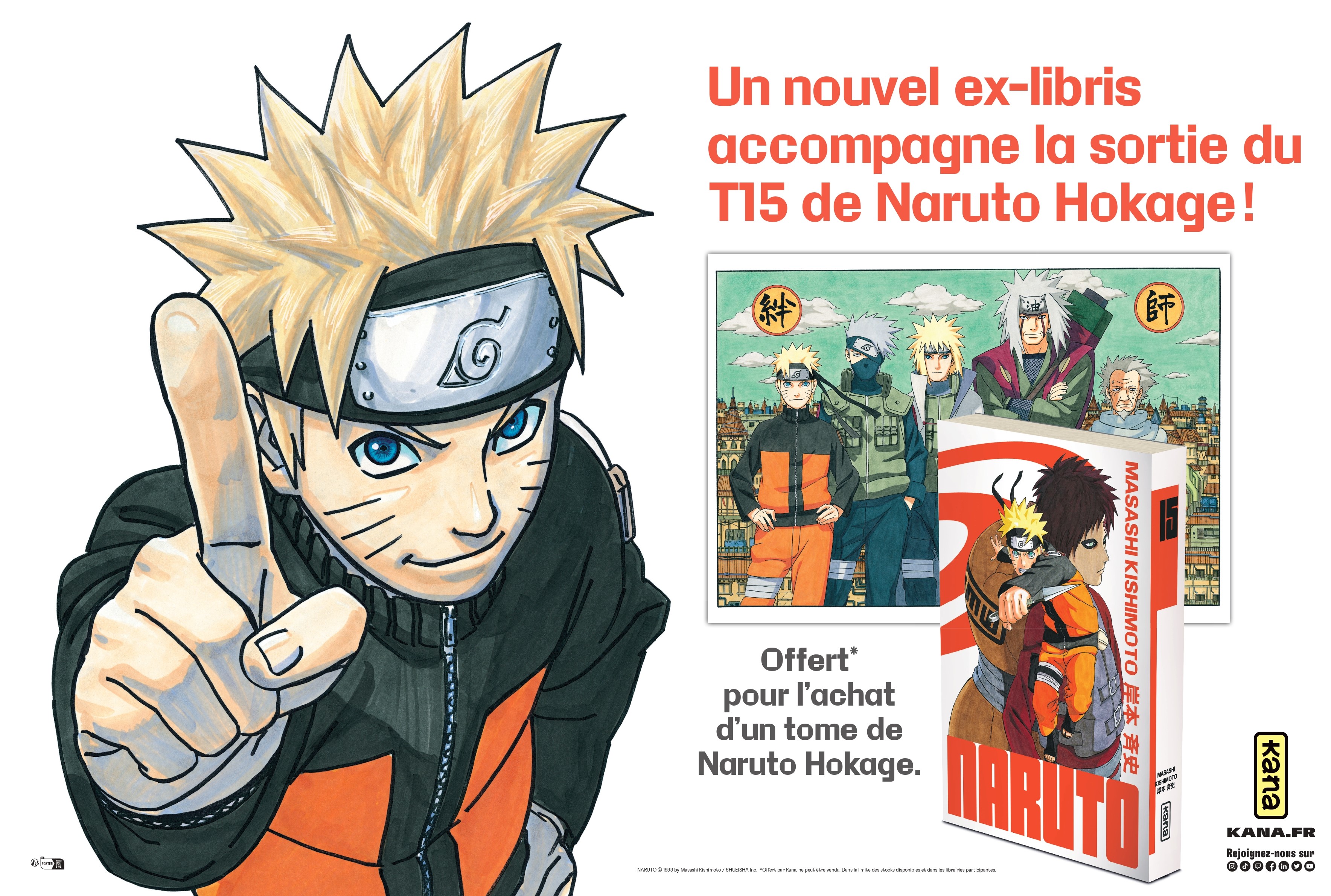 Ex-libris Naruto Hokage T15 - principal