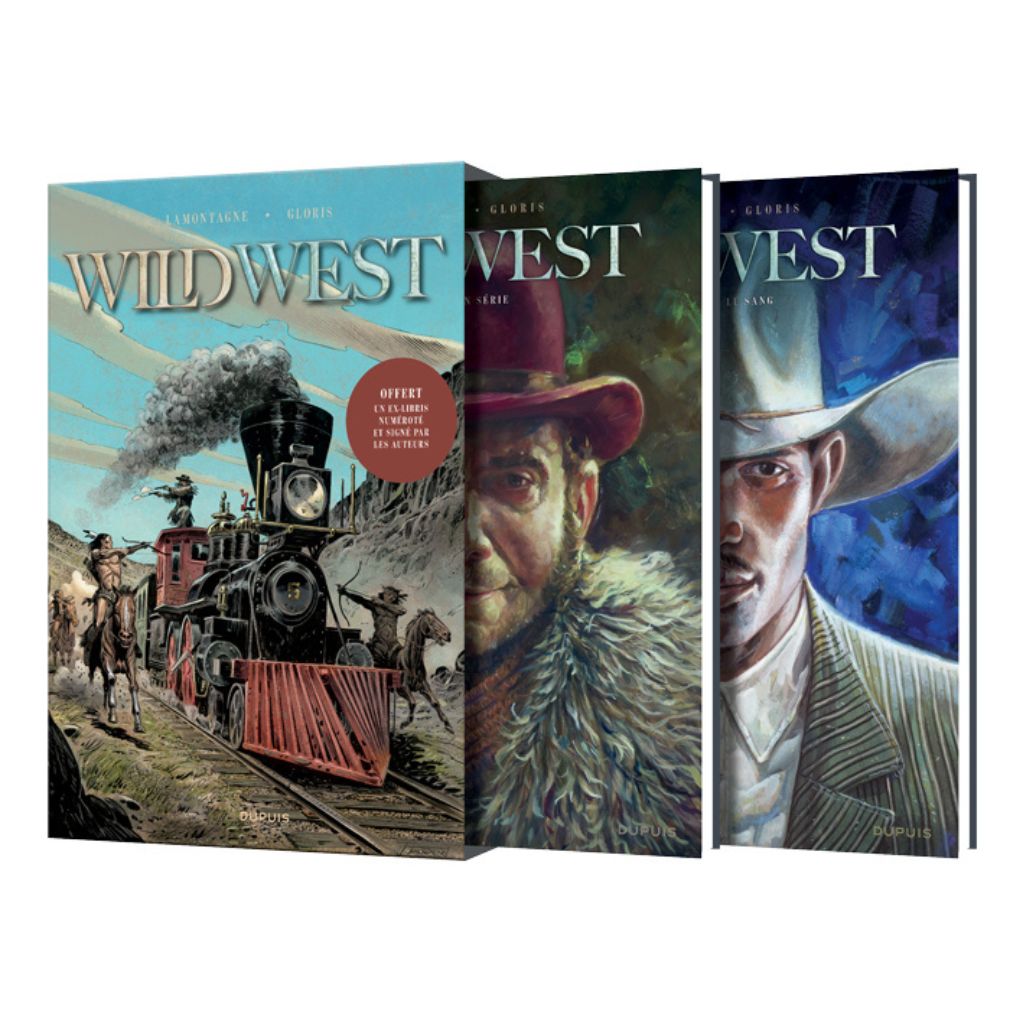 Fourreau Wild West T3 + T4 avec ex-libris numéroté et signé - principal