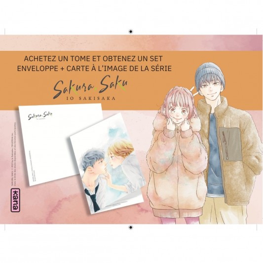 Set enveloppe + carte Sakura Saku - principal