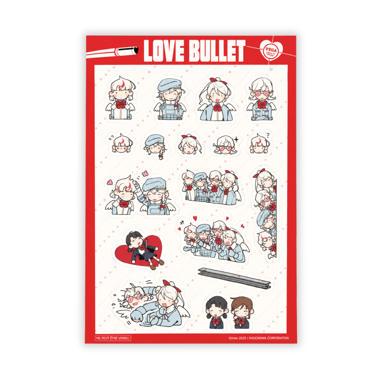 Planche de stickers Love Bullet T2 - principal