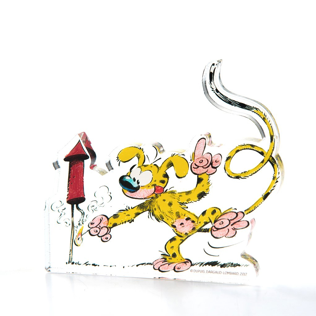 Marsupilami et sa fusée (Figurine en acrylique) - principal