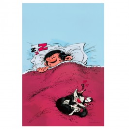 GASTON DANS SON LIT (Dibond 3mm 240x360)