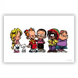 Le Petit Spirou - Groupe Enfants (Dibond 36x24cm)