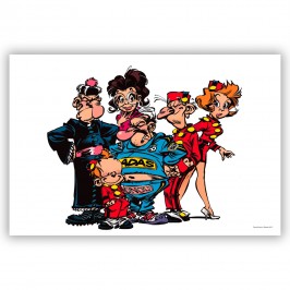 Le Petit Spirou Groupe Adultes (Dibond 60x40cm)