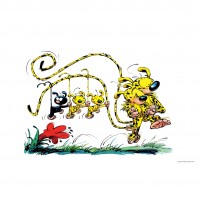 Marsupilami en Famille (Dibond 36x24cm)