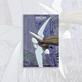 Carnet de 18 cartes postales, Moebius, Arzak l'intemporel