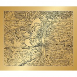 Sérigraphie - Le rêve du Major (Crâne) - Version Gold
