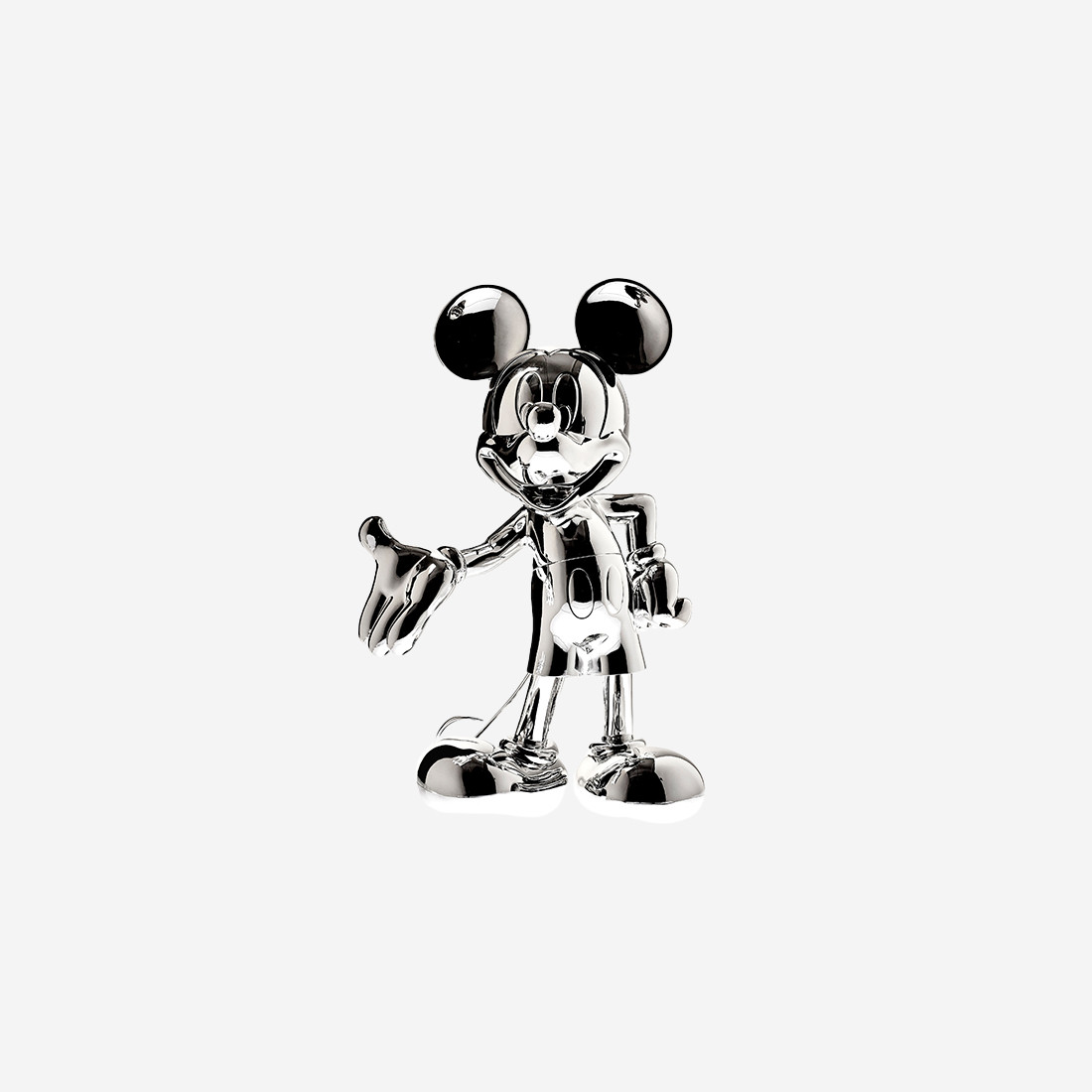 Figurine Mickey Welcome Chromé Argent Small - principal