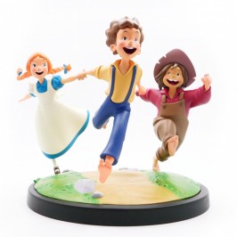 Figurine LMZ Collectibles, Tom Sawyer, Tom, Becky et Huck