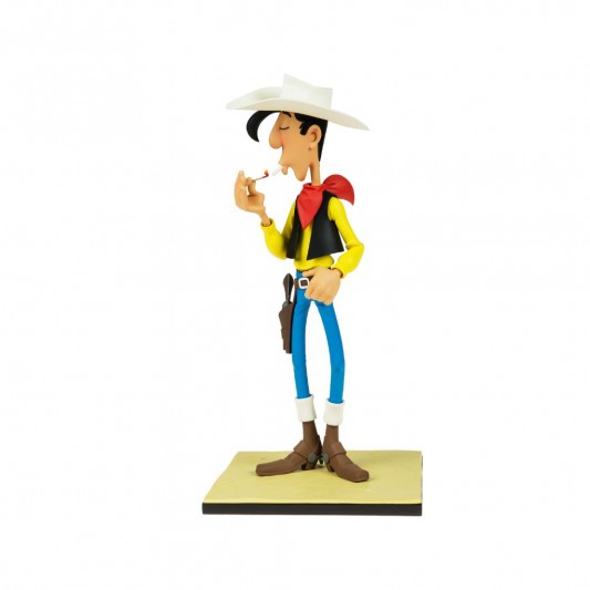 Figurine Lucky Luke allumant sa cigarette - principal