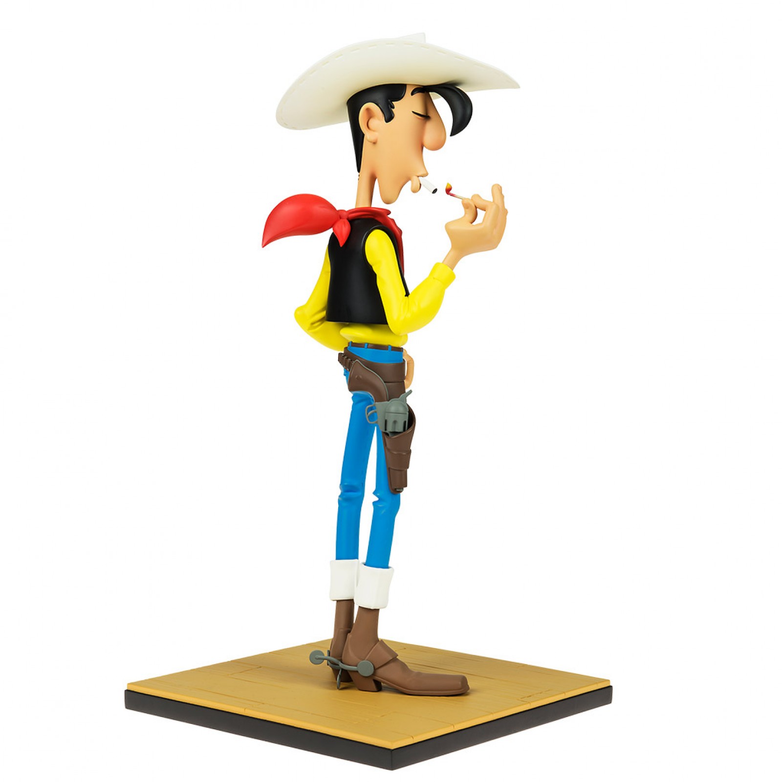 Lucky Luke lighting his cigarette Figurine - Signed & limited edition ...