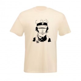 T-Shirt Corto Maltese, Visage écru