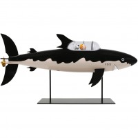 Figurine Tintin Le sous-marin requin 77 cm