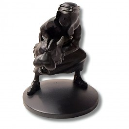 Figurine Tintin - Abdallah au tigre - Noir