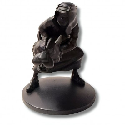 Figurine Tintin - Abdallah au tigre - Noir