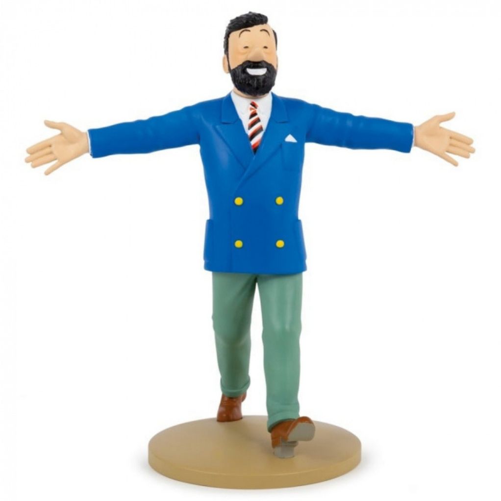Figurine de collection Tintin, Haddock en veston bleu 13cm - principal
