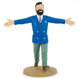 Figurine de collection Tintin, Haddock en veston bleu 13cm
