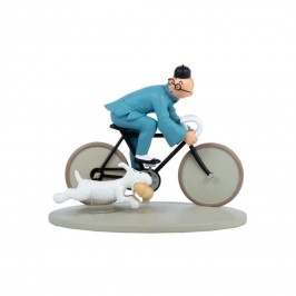 Figurine Tintin - Tintin à vélo et Milou - Le Lotus bleu