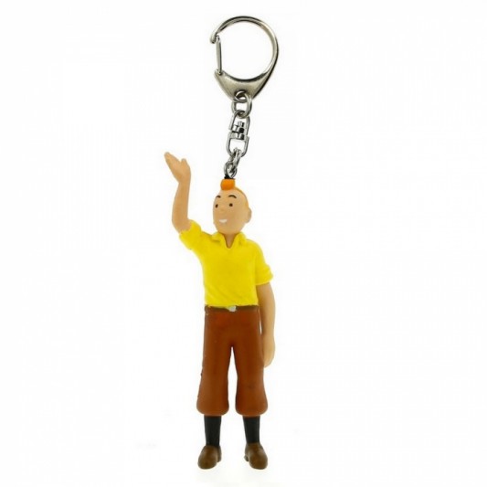 Porte-clés PVC Tintin qui salue - principal