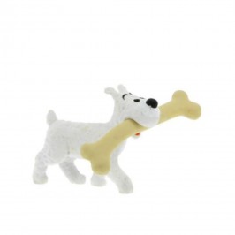 Figurine PVC Milou Marchant avec Os 4,5cm