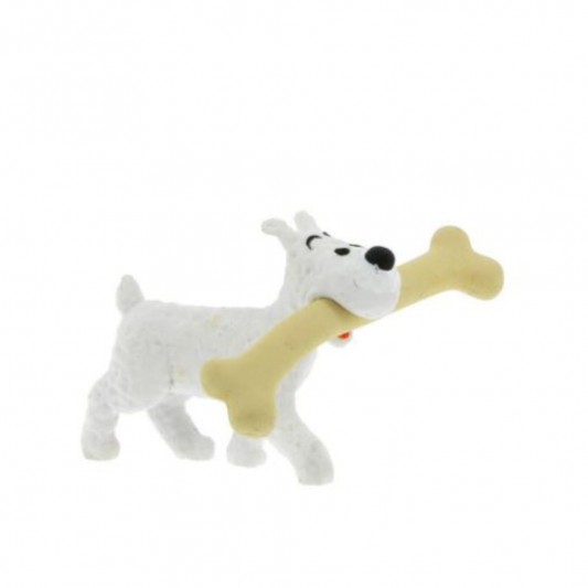 Figurine PVC Milou Marchant avec Os 4,5cm - principal