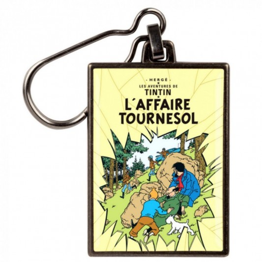 Porte-clés métal - Album Affaire Tournesol - principal