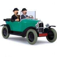 Véhicule de Collection Tintin au 1/12, la Citroën 5CV des Dupondt, Tintin au pays de l'Or Noir