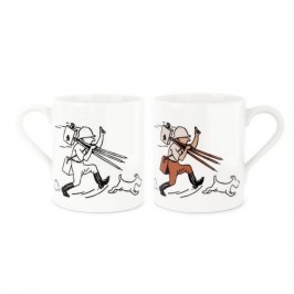 Mug Noir & Blanc/ Colorisé - Tintin au Congo