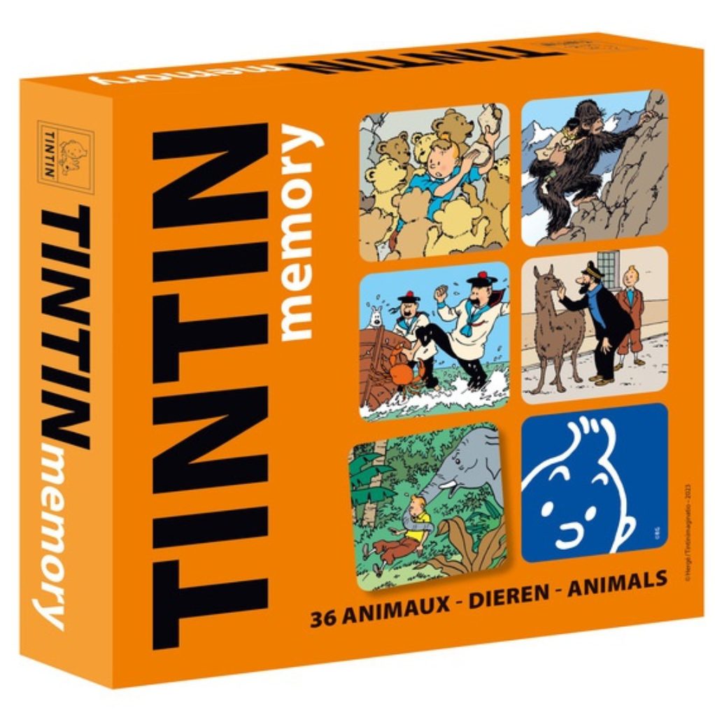 Cartes jeu de mémoire Tintin : Animaux - principal