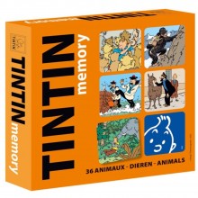 Memory Card Game Tintin : Animals