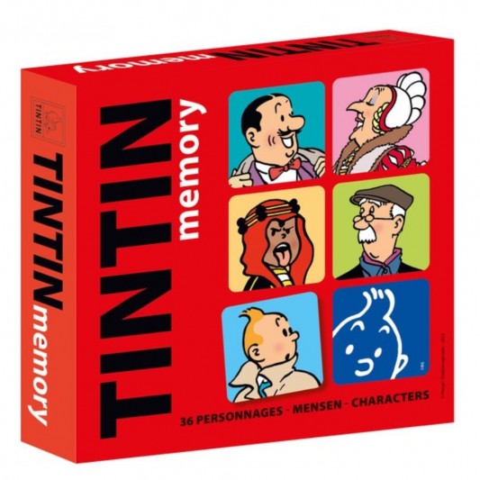 Cartes jeu de mémoire Tintin : Personnages - principal